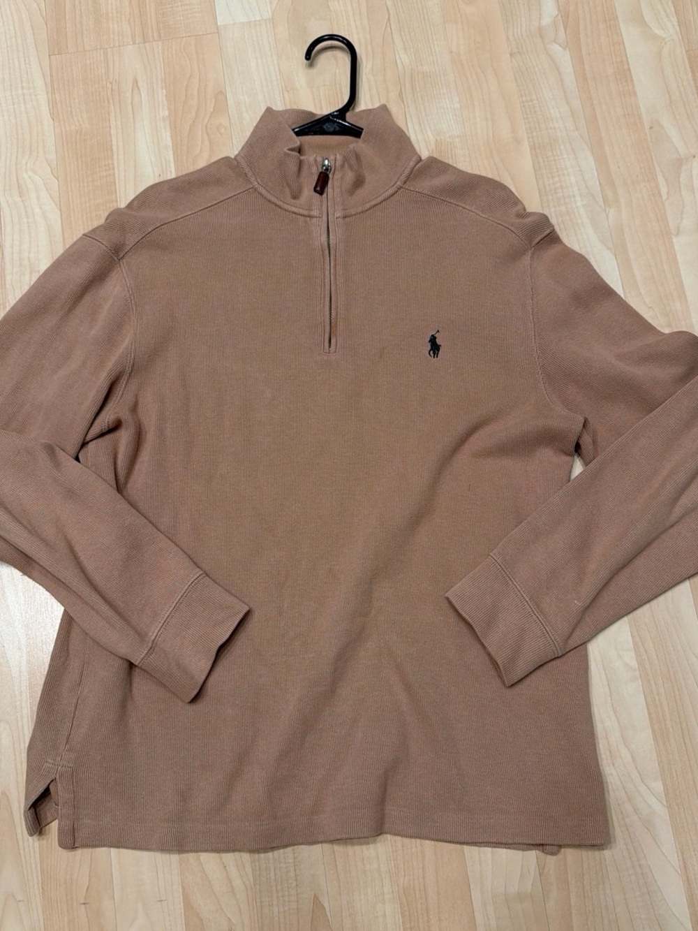 Ralph Lauren Men’s Tan Zip-Up Sweater